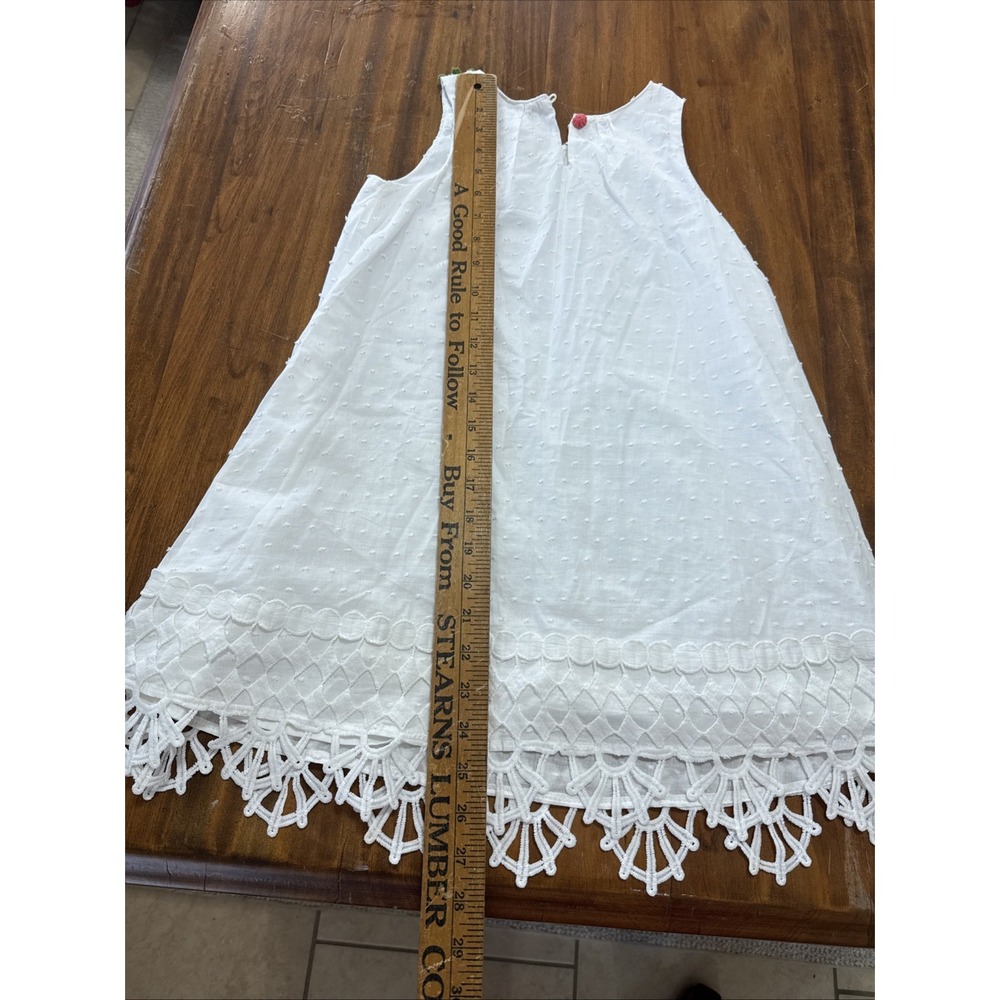 Cynthia Rowley Summer Crochet Embroidered Fruit Dress Size 7 - Picture 5 of 6